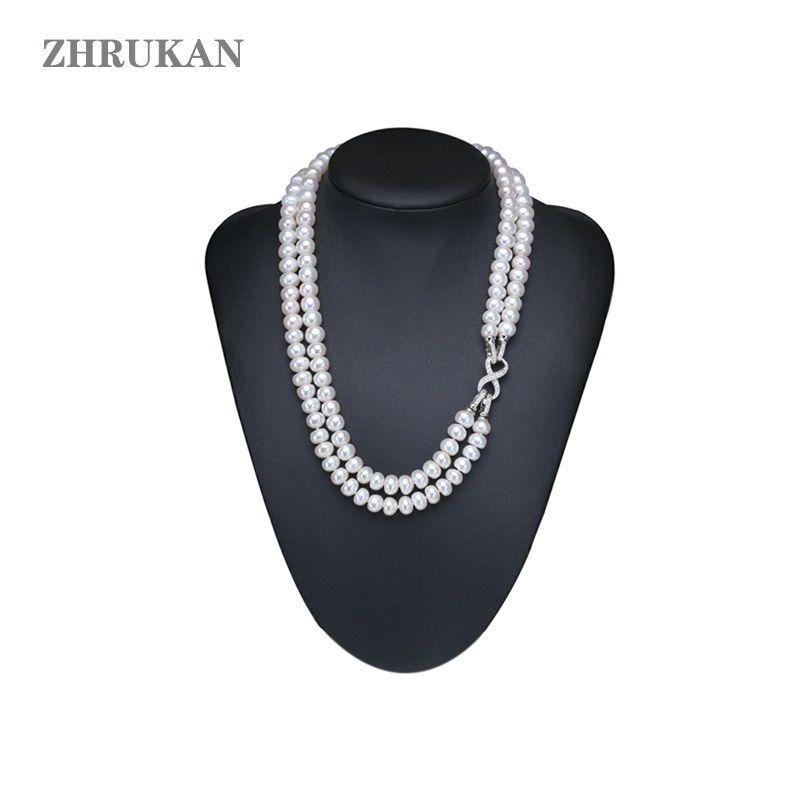 Pearl Trim Chain - Collar de perlas de agua dulce