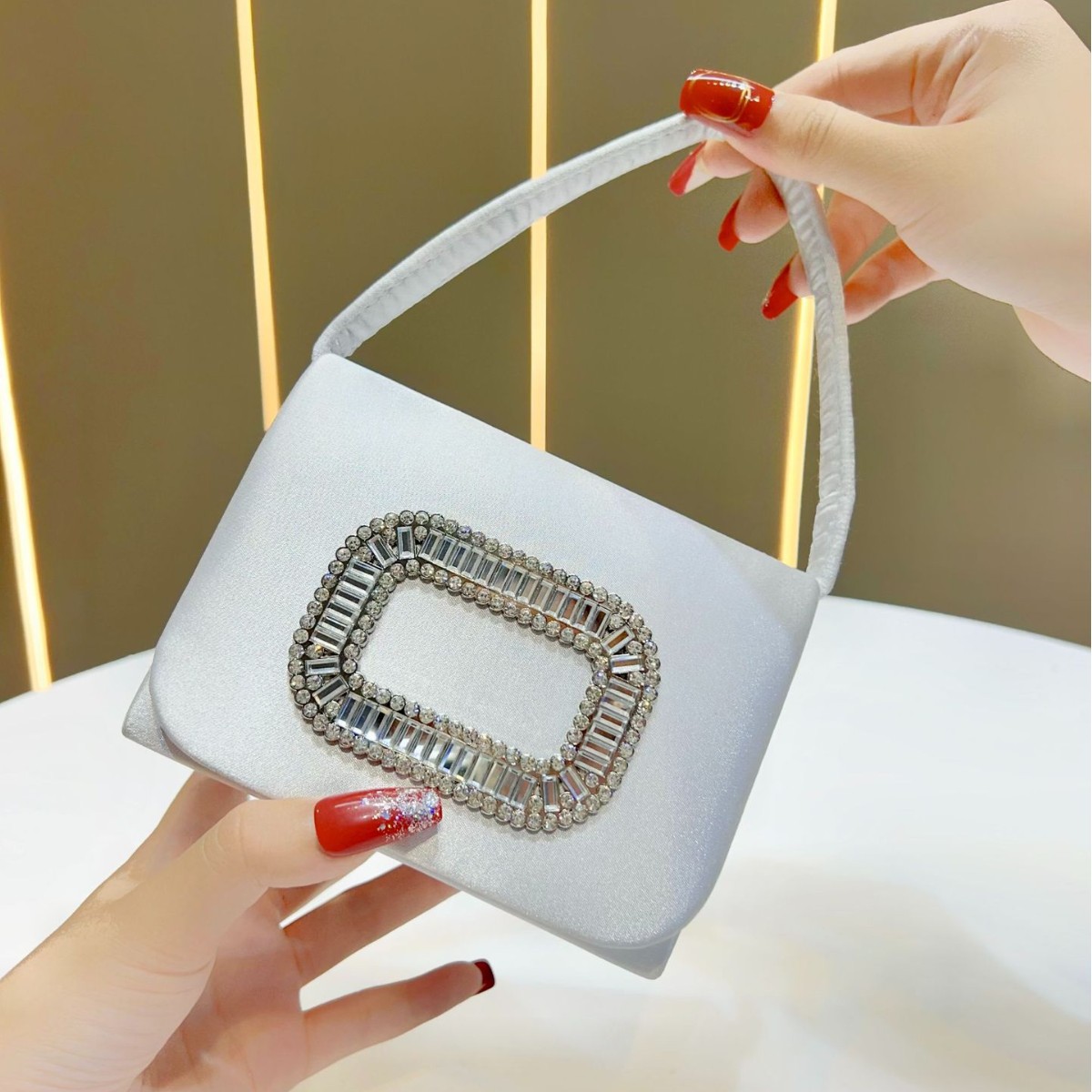 Mini bolso cuadrado de lujo pa - Tassel Fringe Trim reseña y precio
