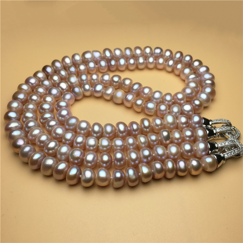 Collar de perlas de agua dulce - Pearl Trim Chain reseña y precio
