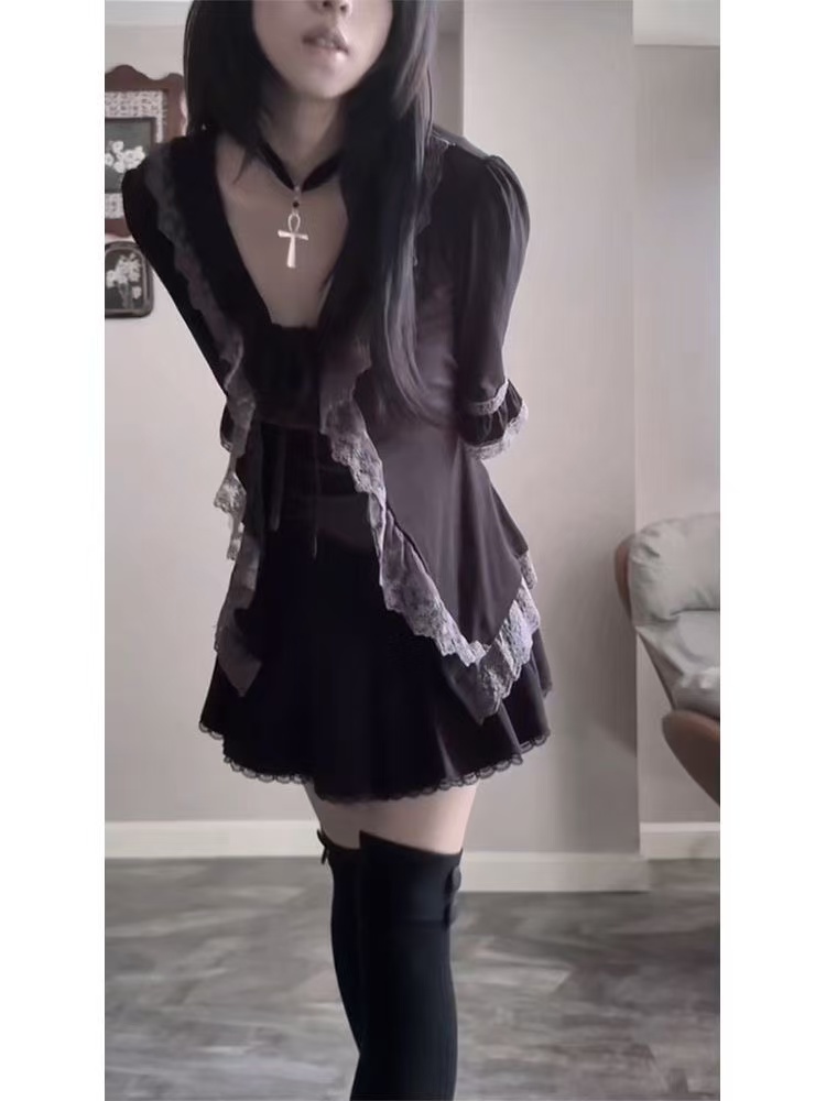 Conjunto de Vestido Camisole L - Elastic Lace Trim reseña y precio