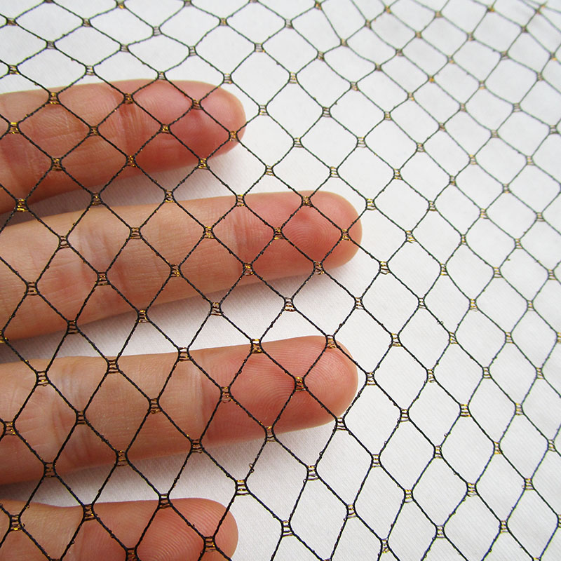 Tela de malla negra con diseño - Crystal Mesh Fabric reseña y precio