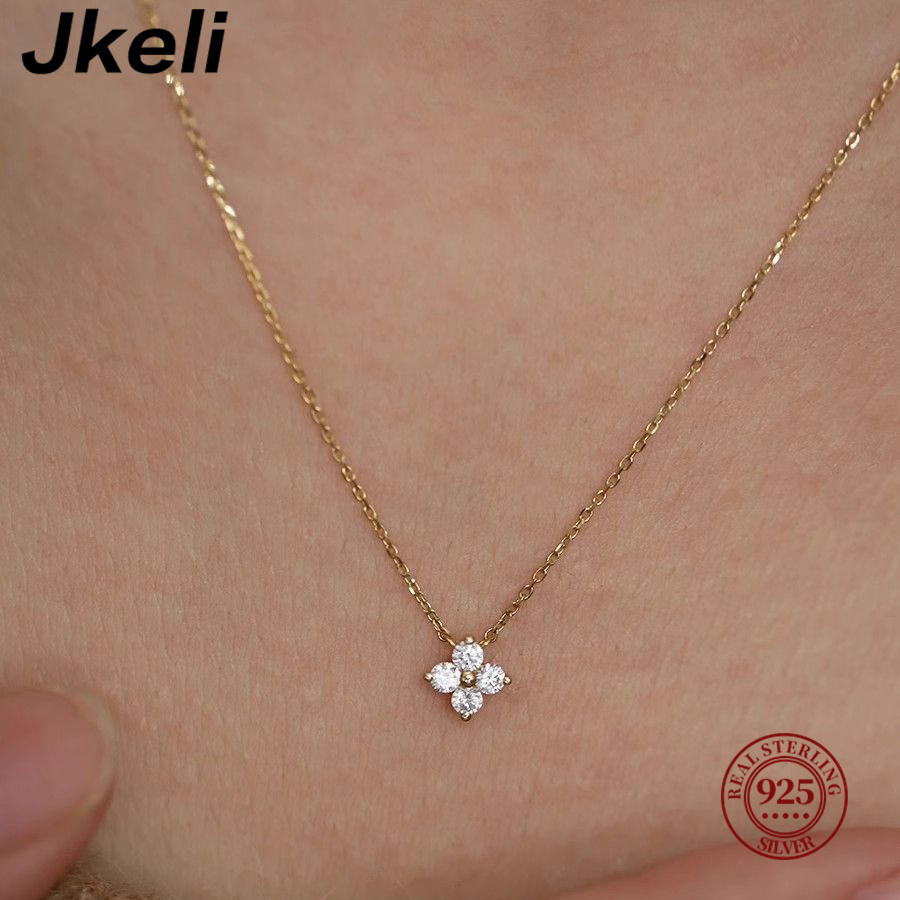 Jkeli, collar pequeño con dije - Pearl Trim Chain reseña y precio